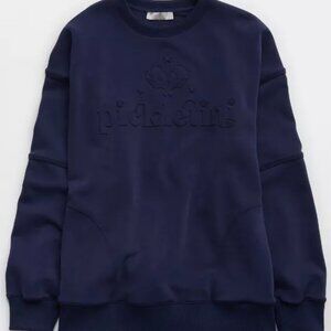 American Eagle Pickletini Rosa Long Sleeve Sweatshirt - Blue - OVERSIZED XXSmall